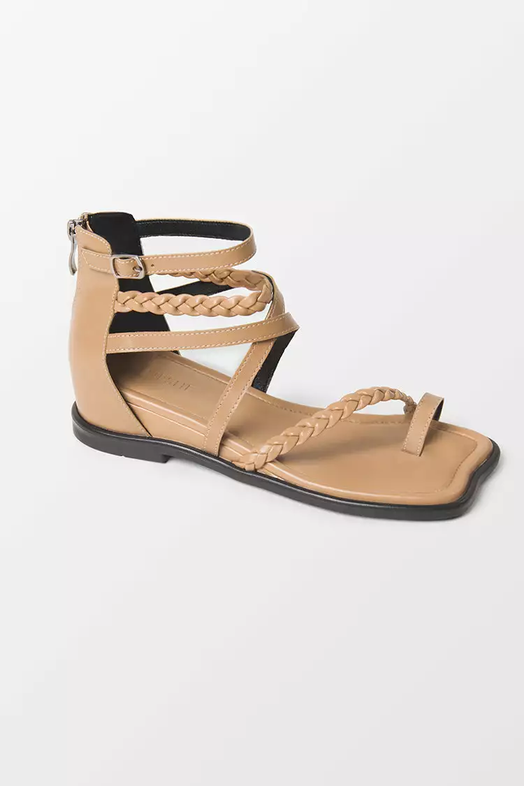 Cupshe Ambrosia Brown Open Toe Flat Sandals 1 Cupshe Ambrosia Brown Open Toe Flat Sandals