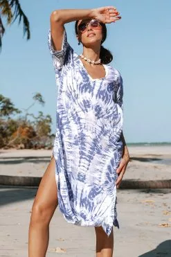 Cupshe Praline Split Side Tie Dye Cover Up
