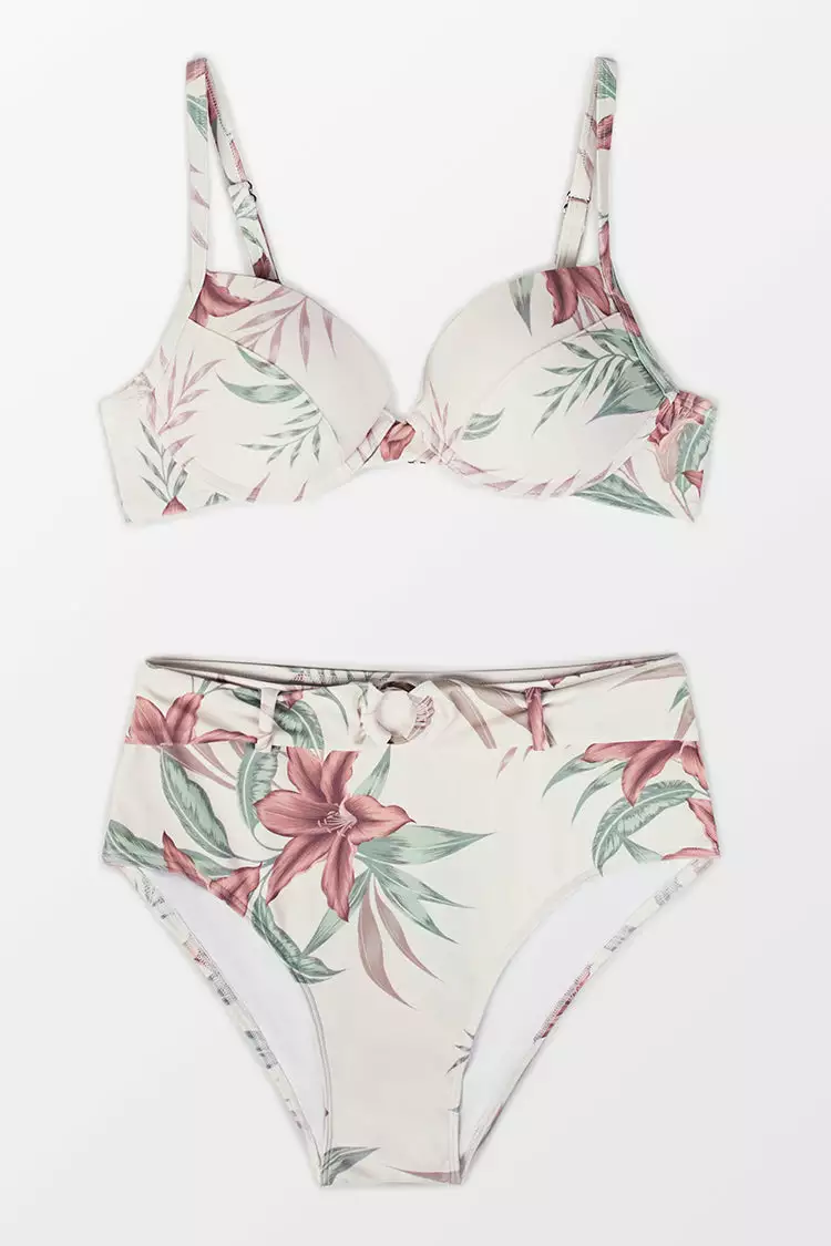 Cupshe Patricia Floral Underwire O-ring Bikini 3 Cupshe Patricia Floral Underwire O-ring Bikini - Image 3