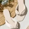 Cupshe Hera Ruched Thong Sandals