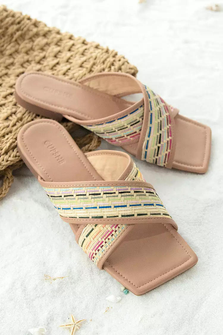 Cupshe Hidden Gem Woven Strap Slide Sandals 1 Cupshe Hidden Gem Woven Strap Slide Sandals