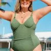 Cupshe Sierra Ruched Plus Size One Piece Swimsuit