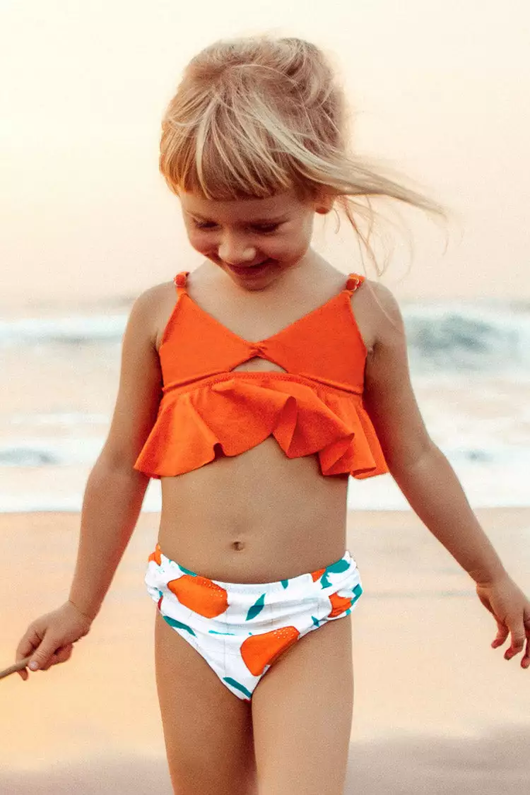 Cupshe Emma Twist Cutout Ruffle Tankini For Toddler Girls And Girls 1 Cupshe Emma Twist Cutout Ruffle Tankini For Toddler Girls And Girls