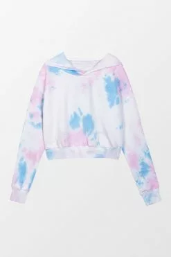 Cupshe Rosebud Tie Dye Hoodie