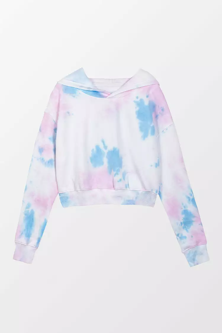 Cupshe Rosebud Tie Dye Hoodie 1 Cupshe Rosebud Tie Dye Hoodie