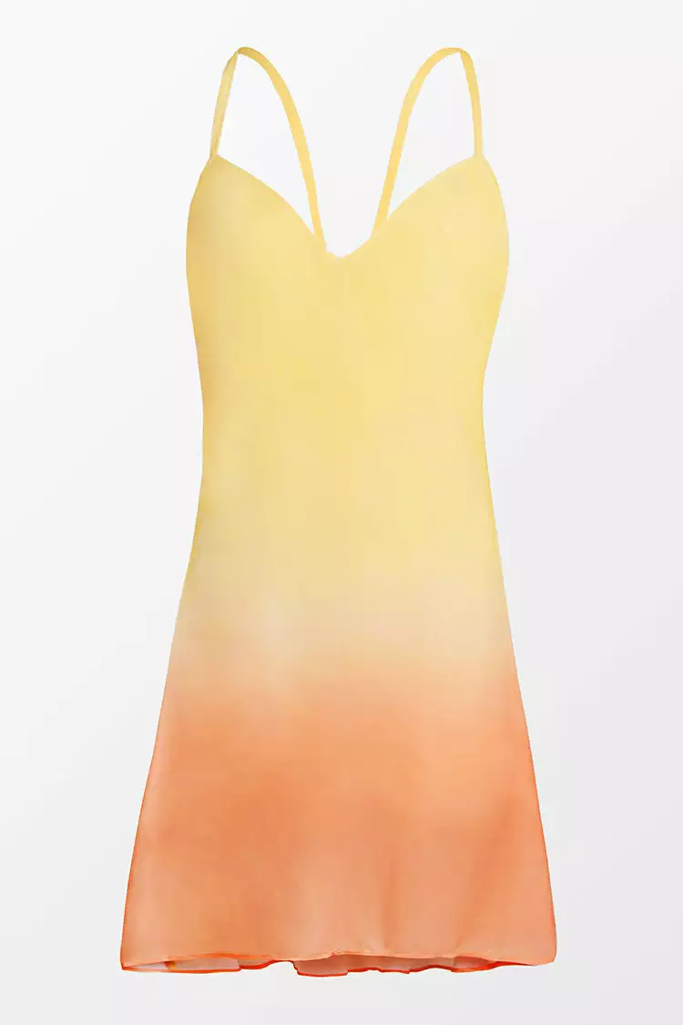 Cupshe Heather Ombre Print Adjustable Straps A-Shape Dress 1 Cupshe Heather Ombre Print Adjustable Straps A-Shape Dress