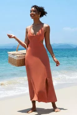 Cupshe Blair Halter Cutout Dress