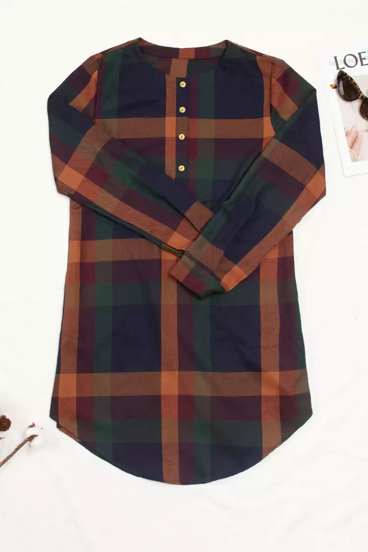 Cupshe Rhianna Plaid Rounded Hem Shift Dress 3 Cupshe Rhianna Plaid Rounded Hem Shift Dress - Image 3