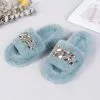 Cupshe Brownstone Fluffy Chain Decor Slippers