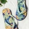 Cupshe Tropics Leafy Flip Flops