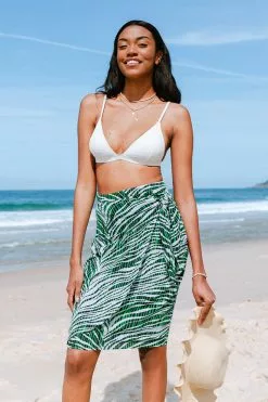 Cupshe Yesenia Zebra Print Tie Sarong