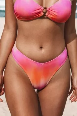Cupshe Radiant Sun Ombre Cheeky Hipster Bikini Bottom
