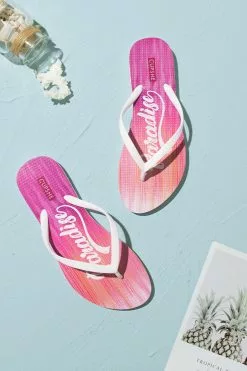 Cupshe Sunrise Gradient Flip Flops