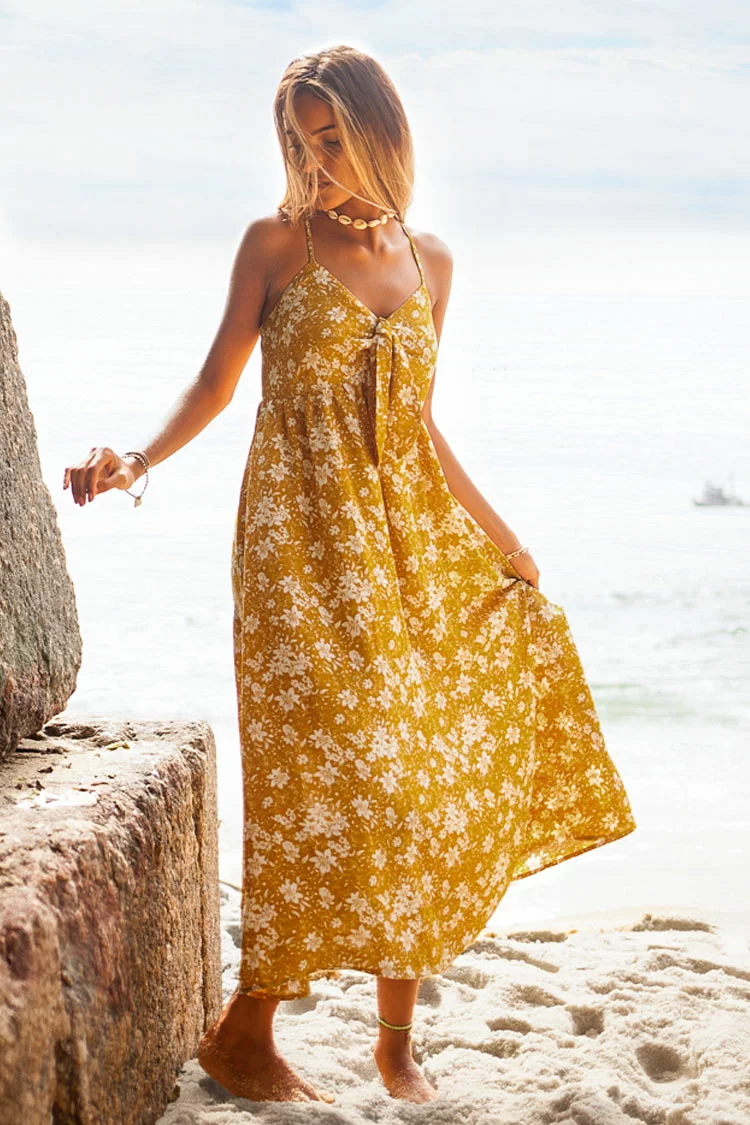 Cupshe Yellow Floral Dress 1 Cupshe Yellow Floral Dress