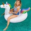 Cupshe Prism Unicorn Swimming Ring Float Raft Seat