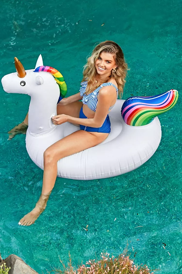 Cupshe Prism Unicorn Swimming Ring Float Raft Seat 1 Cupshe Prism Unicorn Swimming Ring Float Raft Seat