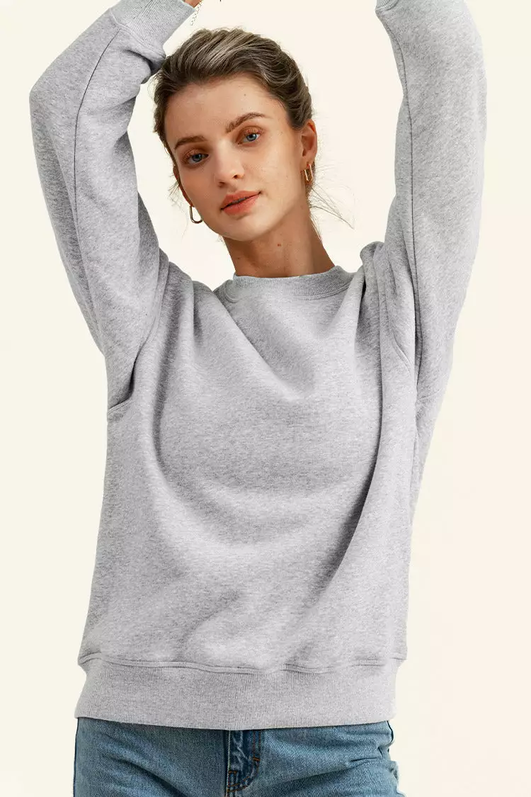 Cupshe Last Dance Gray Crewneck Sweatshirt 1 Cupshe Last Dance Gray Crewneck Sweatshirt