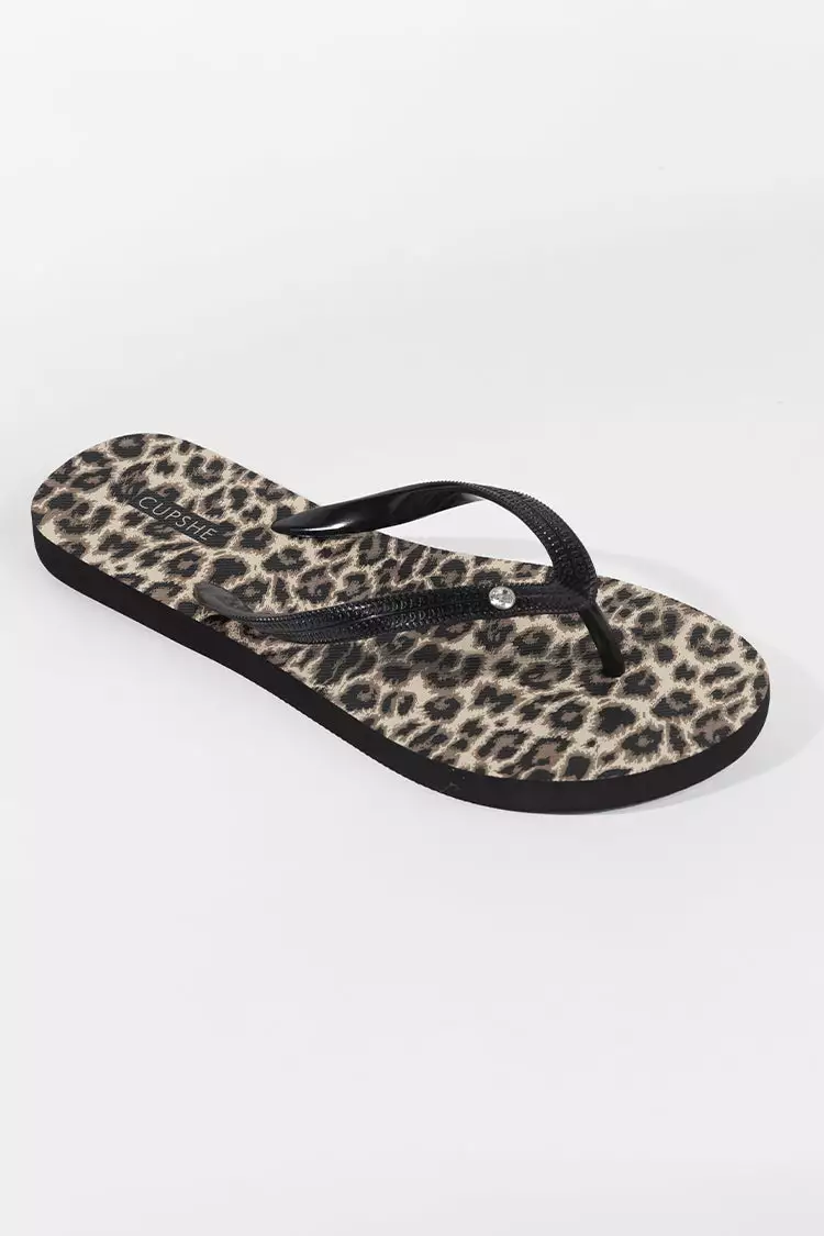 Cupshe Beckett Animal Print Flip Flops 1 Cupshe Beckett Animal Print Flip Flops