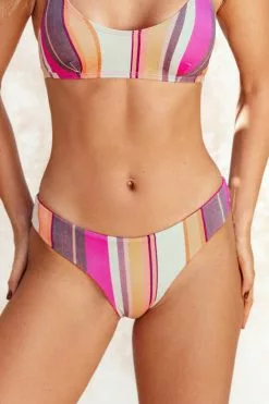 Cupshe Nikita Striped Low Waisted Reversible Bikini Bottom
