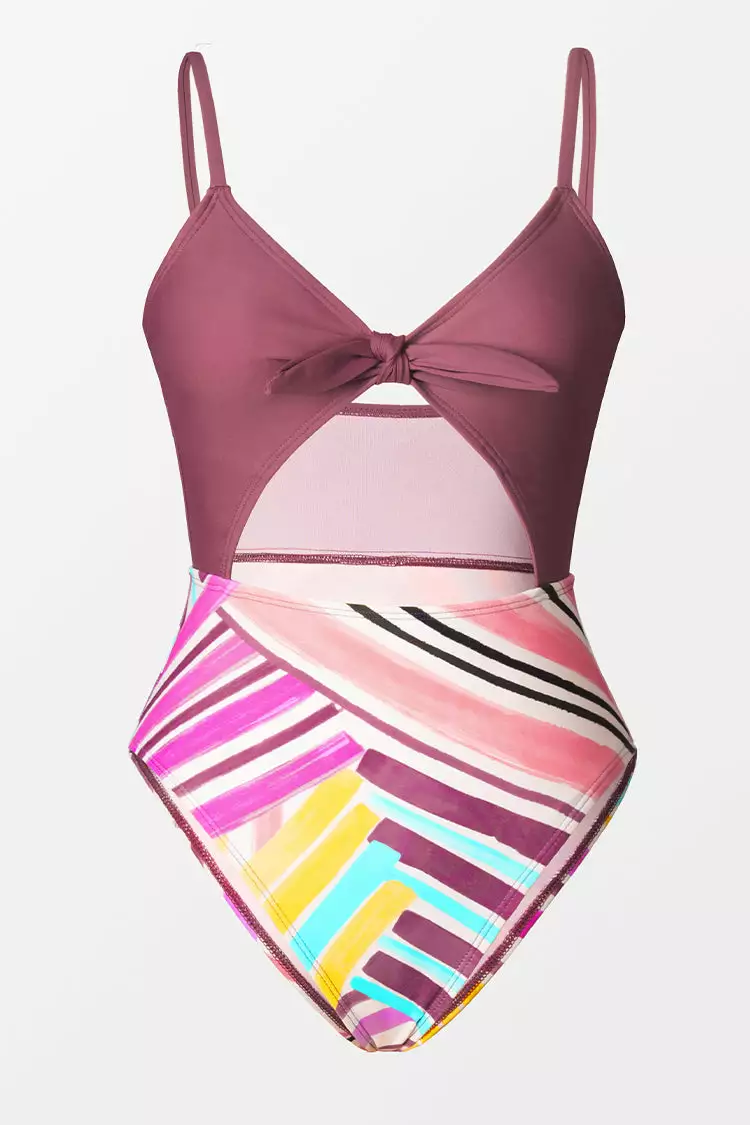 Cupshe Cross The Line Bunny Tie Cutout Cheeky One Piece Swimsuit 3 Cupshe Cross The Line Bunny Tie Cutout Cheeky One Piece Swimsuit - Image 3