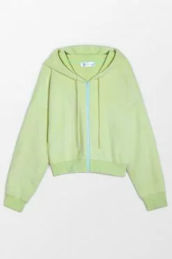Cupshe Coffee Run Green Zipper Front Drawstring Hoodie -Deals Cupshe Store 1 7bc39b36 0fba 4310 986c 835a0f6030b9