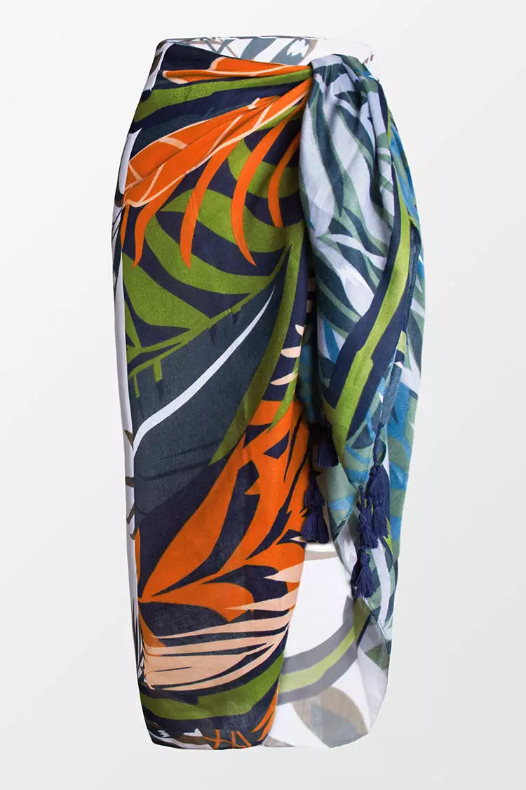 Cupshe Leighton Tropical Tassel Sarong 3 Cupshe Leighton Tropical Tassel Sarong - Image 3