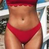 Cupshe Kensley Red Low Waisted Bikini Bottom