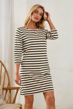 Cupshe Katharine Stripe A-Shape Dress