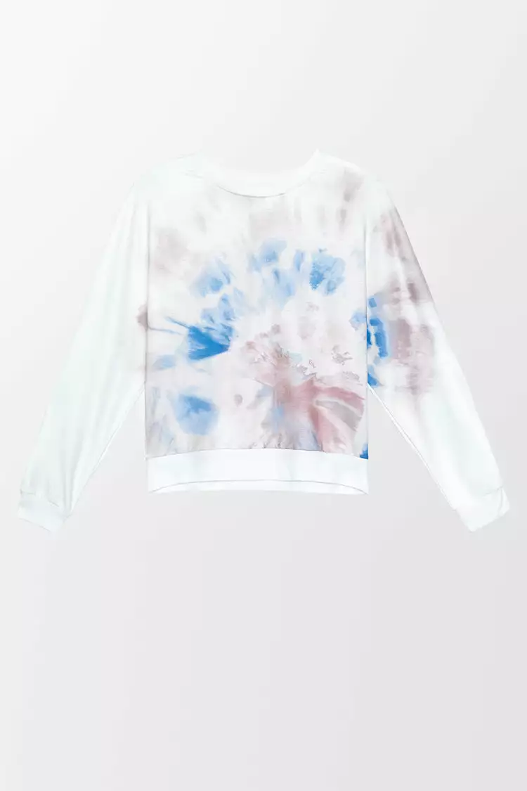 Cupshe Della Tie Dye Long Sleeve Sweatshirt 3 Cupshe Della Tie Dye Long Sleeve Sweatshirt - Image 3