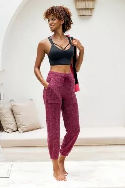 Cupshe Bondi High Waisted Pockets Carrot Sweatpants