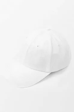 Cupshe Rendezvous Minimalism White Baseball Cap