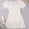 Cupshe Alani Buttoned Frill Short Sleeves Dress