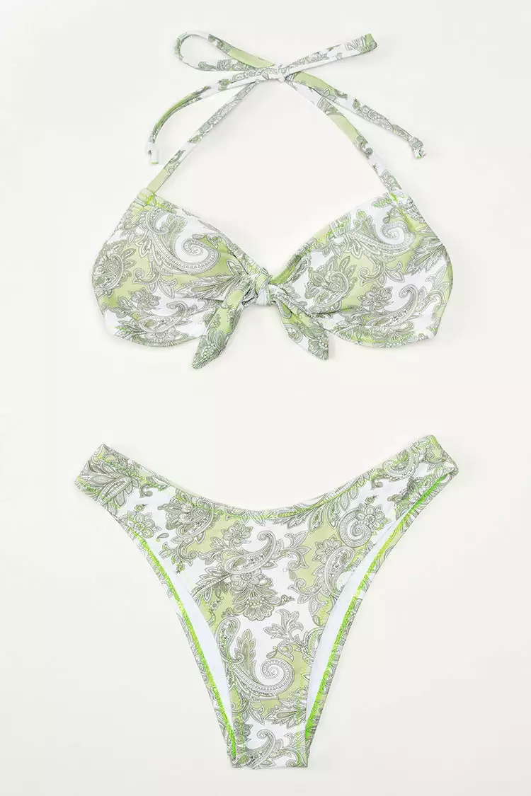 Cupshe Hannah Paisley Halter Low Waisted Bikini 6 Cupshe Hannah Paisley Halter Low Waisted Bikini - Image 6