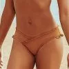 Cupshe Caramel Ruffle Wrap Bikini Bottom