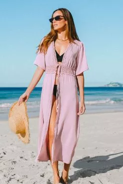 Cupshe Thalia Crochet Fitted Waisted Cover Up