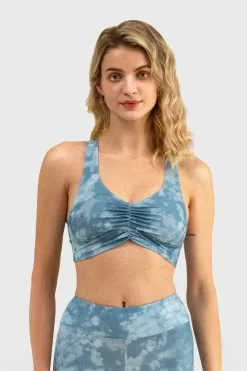Cupshe Moonstone Cut out Tie Dye Sports Bra