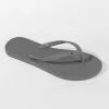 Cupshe Sand Bar Rhinestone Grey Flip Flops