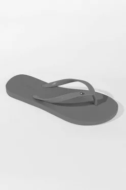 Cupshe Sand Bar Rhinestone Grey Flip Flops