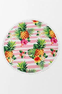 Cupshe Floral and Pineapple Round Beach Blanket -Deals Cupshe Store 1 953df584 3208 4903 89c9 3112ca4d0e92