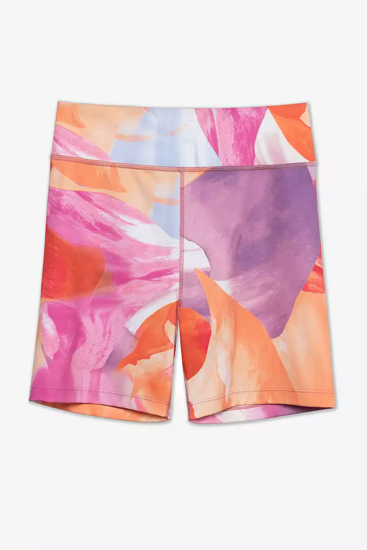 Cupshe Retro Swirl Motion Blur Print Bike Shorts 2 Cupshe Retro Swirl Motion Blur Print Bike Shorts - Image 2