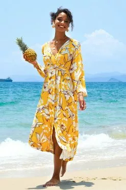 Cupshe Naomi Floral Long Sleeve Dresses