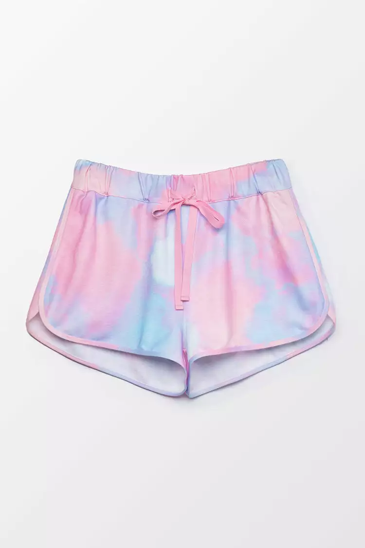Cupshe Cotton Candy Tie Dye Short Sweatpants 2 Cupshe Cotton Candy Tie Dye Short Sweatpants - Image 2