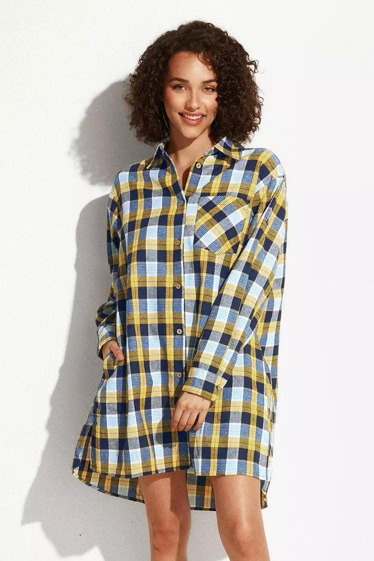 Cupshe Yasmine Plaid Shirt Dress 1 Cupshe Yasmine Plaid Shirt Dress