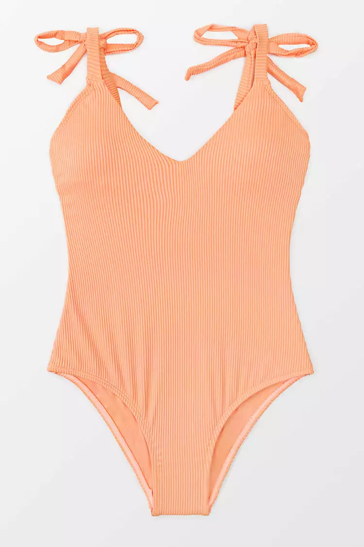 Cupshe Claudia Shoulder Tie Criss Cross One Piece Swimsuit 2 Cupshe Claudia Shoulder Tie Criss Cross One Piece Swimsuit - Image 2