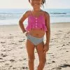 Cupshe Alivia Button Ruffle Bikini For Toddler Girls And Girls