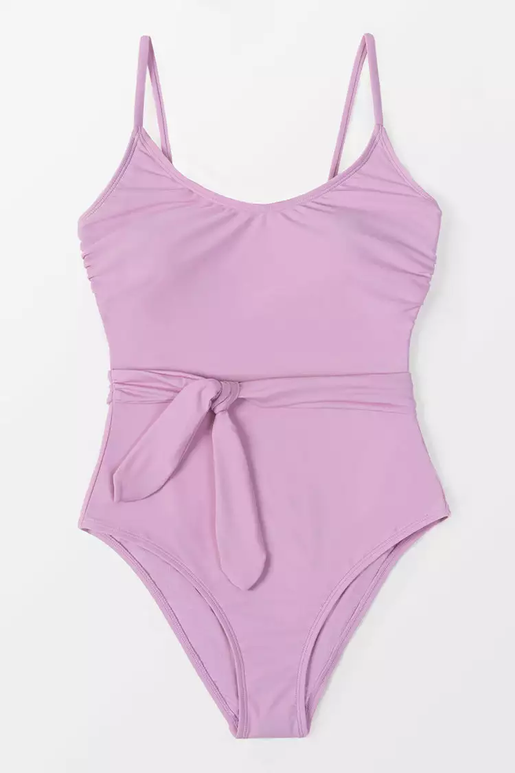 Cupshe Flora Belt Knot One Piece Swimsuit 3 Cupshe Flora Belt Knot One Piece Swimsuit - Image 3