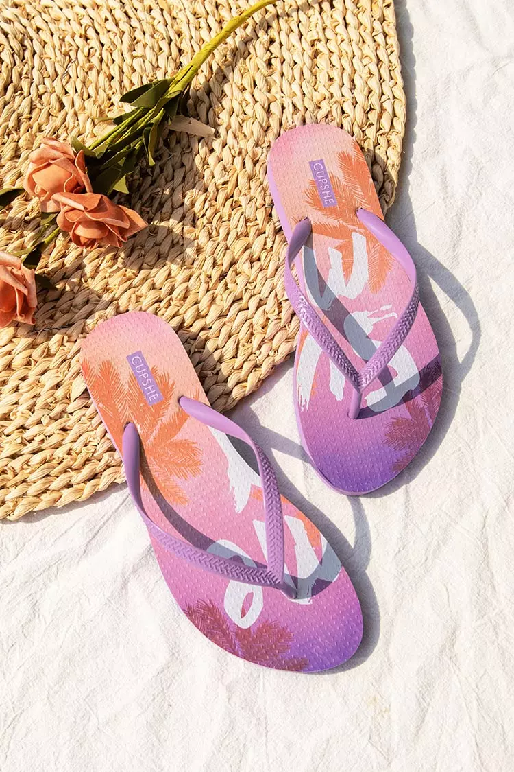 Cupshe Sunburst Summer Print Flip Flops 1 Cupshe Sunburst Summer Print Flip Flops