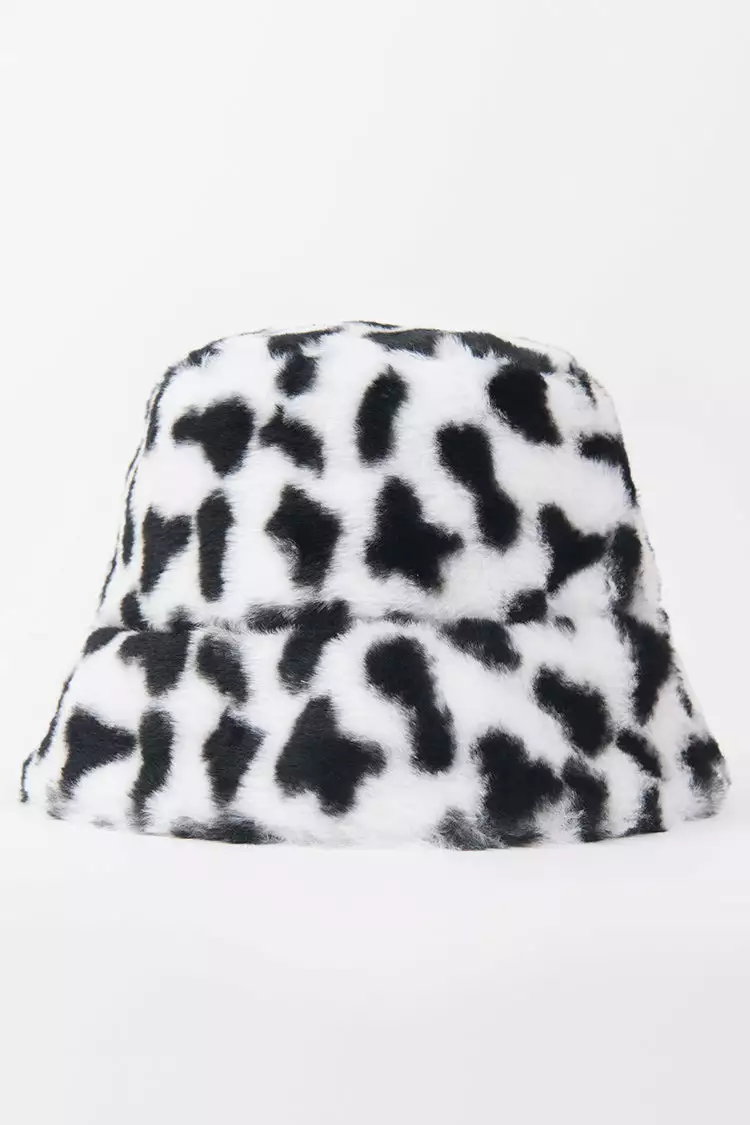 Cupshe Dynamic star Cow Pattern Fluffy Bucket Hat 1 Cupshe Dynamic star Cow Pattern Fluffy Bucket Hat