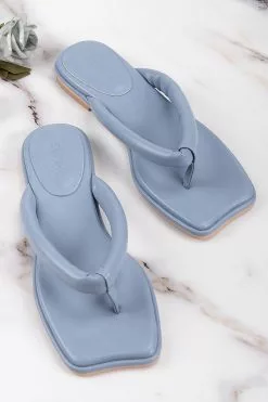 Cupshe Sweetpea Blue Thong Sandals