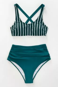 Cupshe Teal And White Striped High Waisted Bikini 10 Cupshe Teal And White Striped High Waisted Bikini -Deals Cupshe Store 1 a4b99cb8 e399 4426 9541 aeb7a02fa3d3